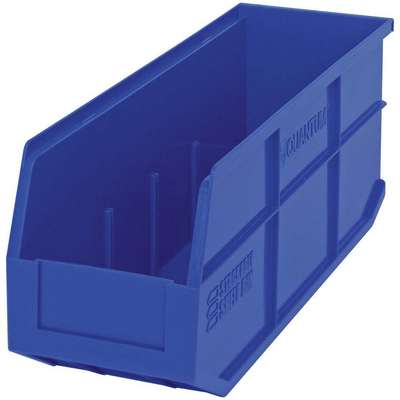 Shelf Bin,6 In. W,7 In. H,Blue