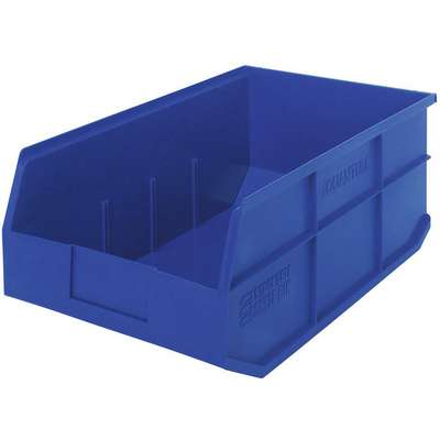 Shelf Bin,11 In. W,7 In. H,Blue