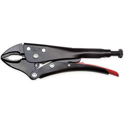 Locking Pliers,Curved Jaw,9-1/