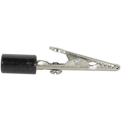 Alligator Clip Insul Blk 2-3/8