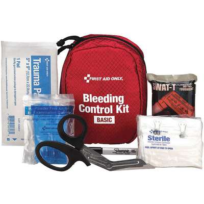 Stop Bleed Kit,Red,7" H x 3-1/