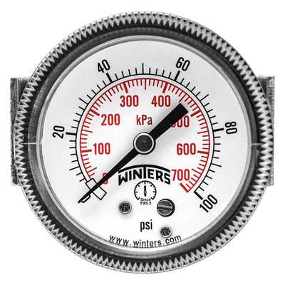 Pressure Gauge,2" Dial Size,