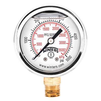 Pressure Gauge,2" Dial Size,