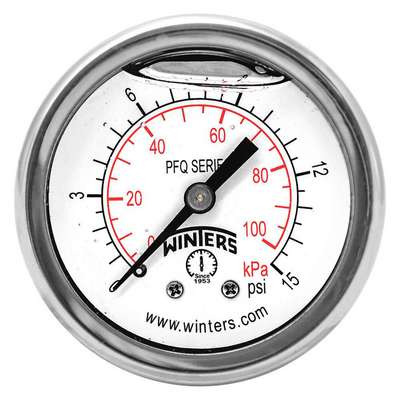 Pressure Gauge,2" Dial Size,