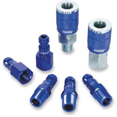 Coupler/Plug Kit,1/4,Steel/