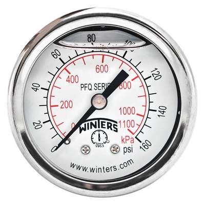 Pressure Gauge,2" Dial Size,