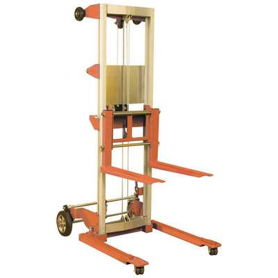 Winch Lift,350 Lb Load,43" L,