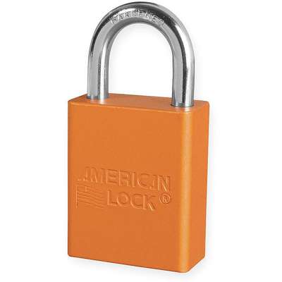 Lockout Padlock,Ka,Orange,1/4