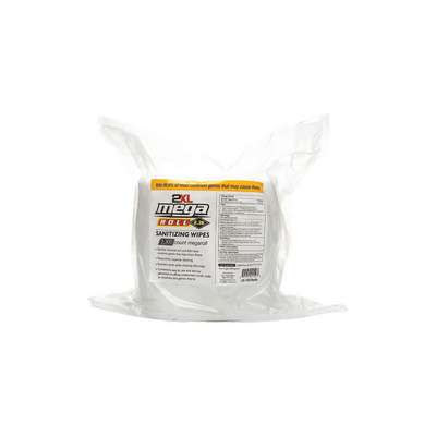 Sanitizing Wipes,6" x 8",White,