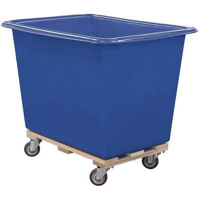 Poly Truck,10 Bu,Blue,Wood Base