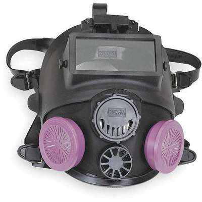 Full Face Respirator,Threaded,S