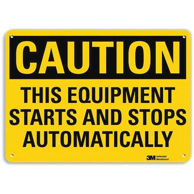 Caution Sign,10x7 In.,English