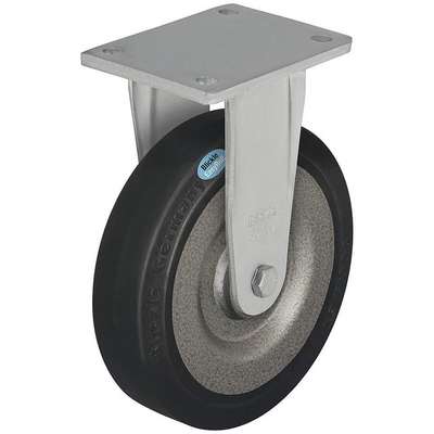 Rgd Plate Caster,Rubber,5 In.,