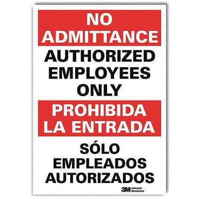 Safety Sign,14x10 In.,Bilingual