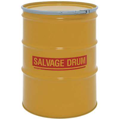 Salvage Drum,Open Head,85 Gal.,