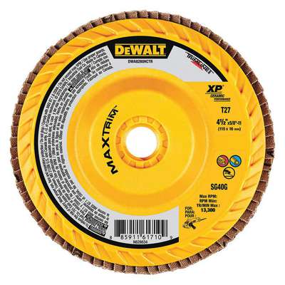 Flap Disc,Type 27,4-1/2" Dia.,