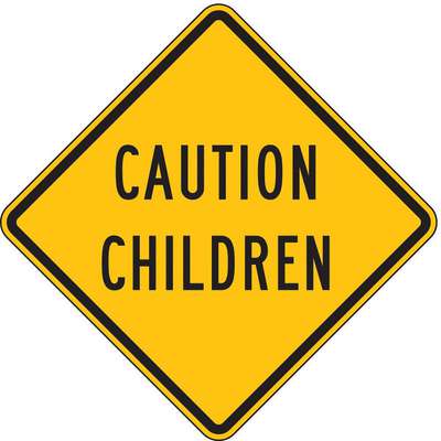 Traffic Sign,24"H,24"W,Aluminum