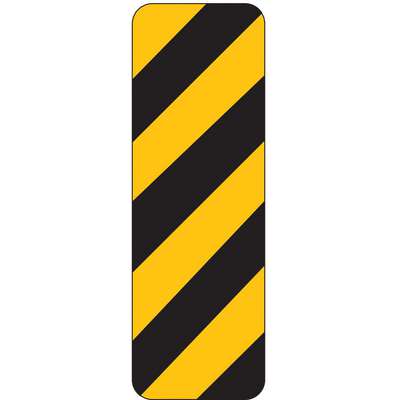 Traffic Sign,12 x 6In,Bk/Yel,