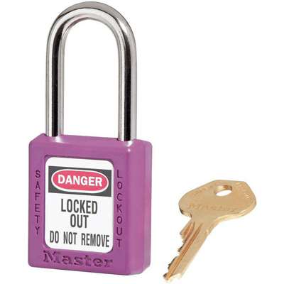 Lockout Padlock,Ka,Purple,1/4