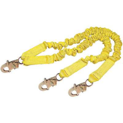 Lanyard,2 Leg,Polyester,Yellow