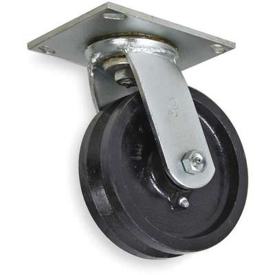 V-Groove Swivel Caster,800 Lb.,