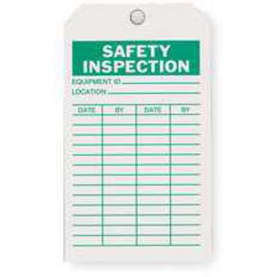 Safety Inspection Tag, PK10