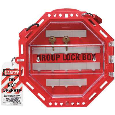 Group Lockout Box,42 Padlocks,