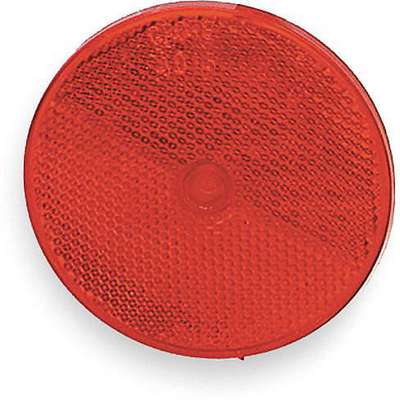 Reflector,Screw-On,Red,Round,