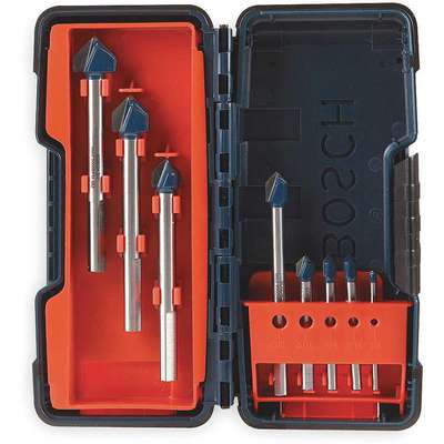 Glass/Tile Drill Set 1/8-3/4"