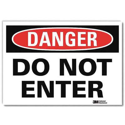 Danger Sign,10x7 In.,English