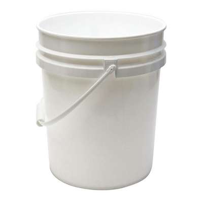 Pail,5.0 Gal.,Plastic Handle,