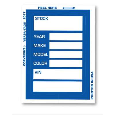 Stock Window Sticker-Blue