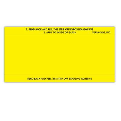 Blank Stock Sticker 6X3 Yellow