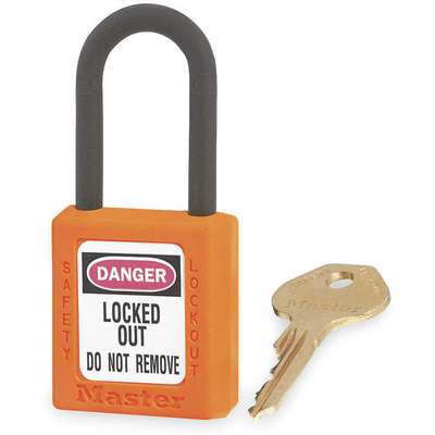 Lockout Padlock,Kd,Orange,1/4