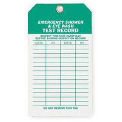 Emer Sh &amp; Eye Wash Test Rcd