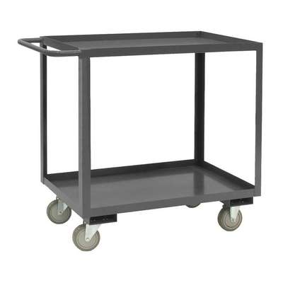 Rolling Stock Cart,2 Shelves,