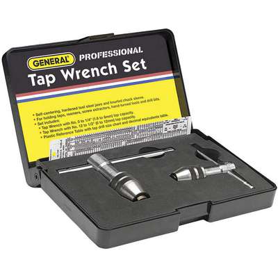 Tap Wrench Set,0 To 1/2 In,3 Pc