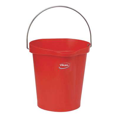 Hygienic Pail,3 Gal.,Red