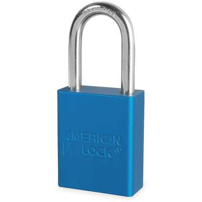 Lockout Padlock,Kd,Blue,1/4 In.