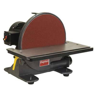 Disc Sander,12 In,3/4HP,120V,7A