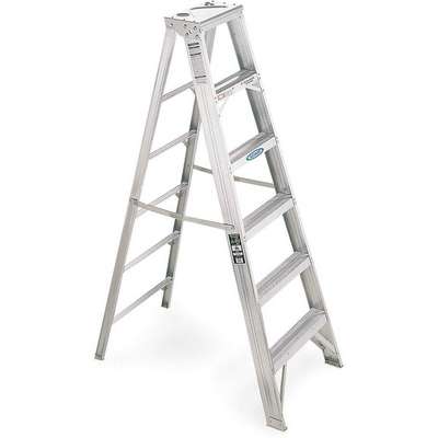 Stepladder,Aluminum,6 Ft. H,