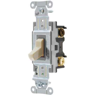 Wall Switch,20A,Ivory,Toggle,1