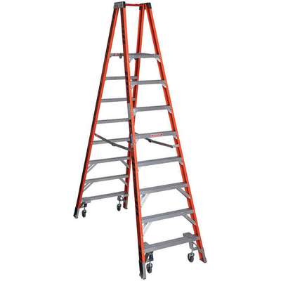 Twin Platform Stepladder,8 Ft,