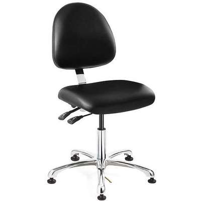 Deluxe Esd Chair,Black,Vinyl,