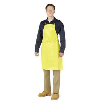 Bib Apron,Tychem(r) Qc,Yellow,