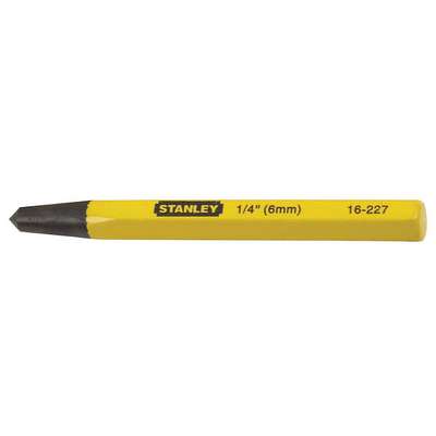 Center Punch,1/4 x 4 In,Yellow