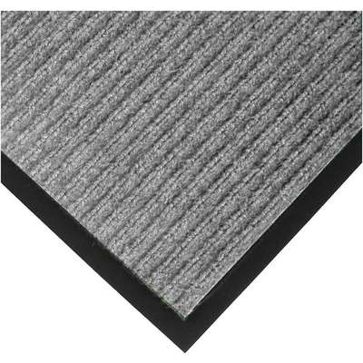 Carpeted Entrance Mat,Gray,3ft.