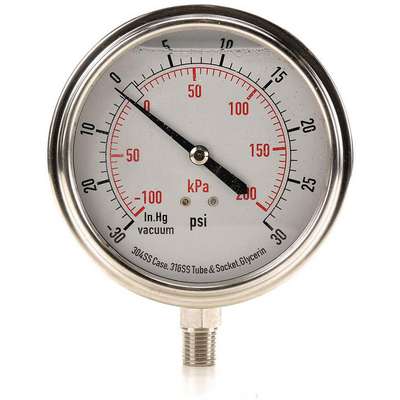 Compound Gauge,Liquid Filled,3-