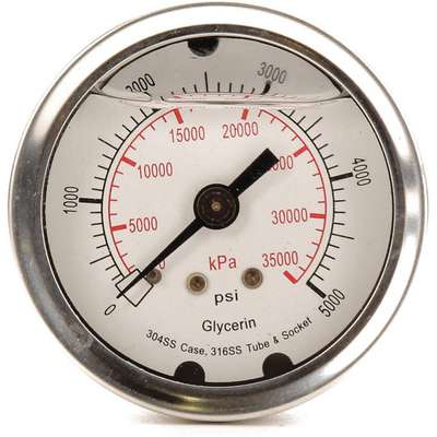 Pressure Gauge,Liquid Filled,2