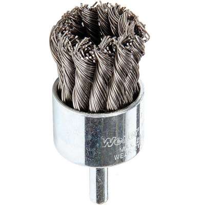 Knot Wire End Brush,Steel,1-1/